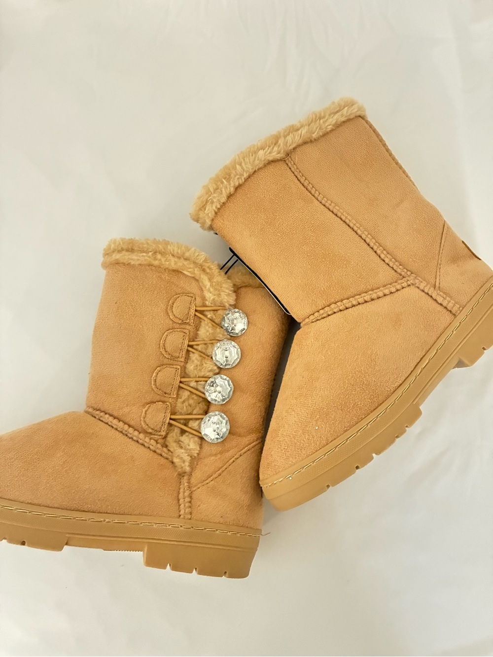 Bebe Girls Tan Winter Boots